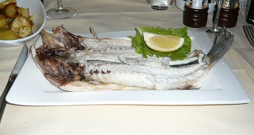 Wolfsbarsch aus dem Ofen