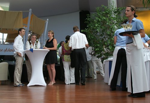 Champagnerempfang bei der Paradise Lounge