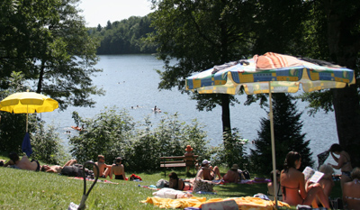 Steinsee von oben aufgenommen