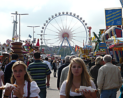 Blick aufs Riesenrad