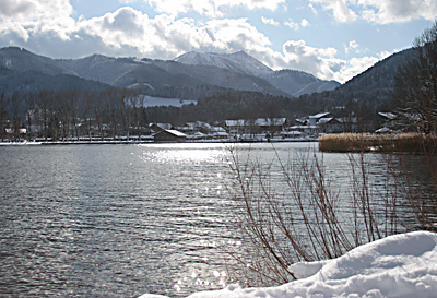 Blick auf die Alpen am Tegernsee - herrlich Blick auf die Alpen am Tegernsee - herrlich